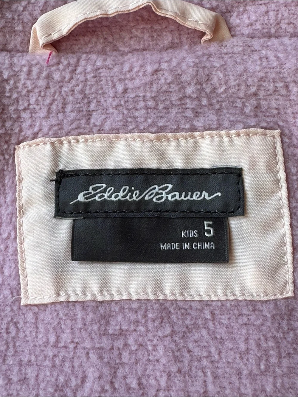 NEW Eddie Bauer Girls Colorblock Fleece Lined Jacket size 5